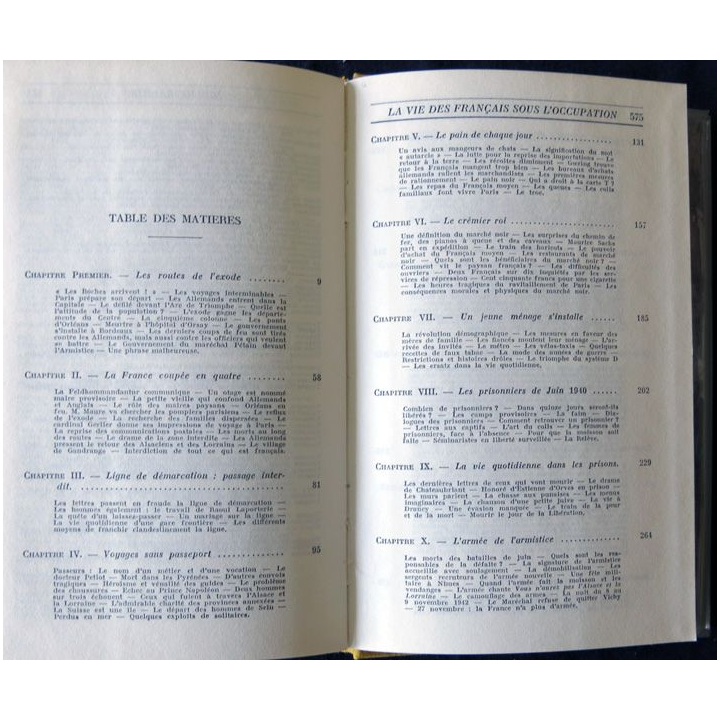 La vie des français sous l'occupation de Henri Amouroux Librairie Arthème Fayard