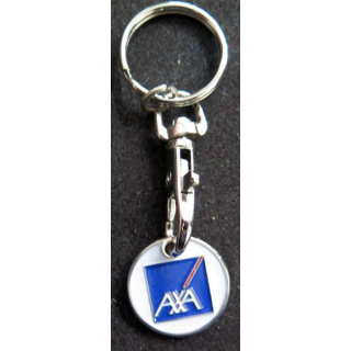 Porte clefs Jeton de caddie AXA
