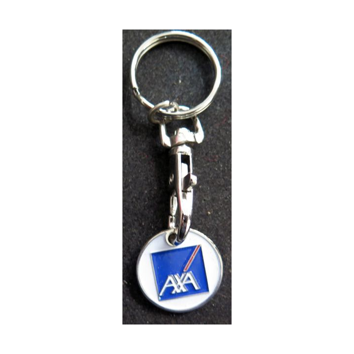 Porte clefs Jeton de caddie AXA