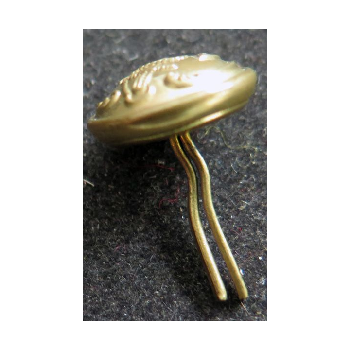 Bouton de casquette en métal doré de la marine
