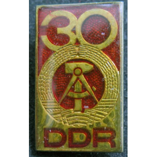 DDR : insigne métallique du 30° anniversaire de la DDR