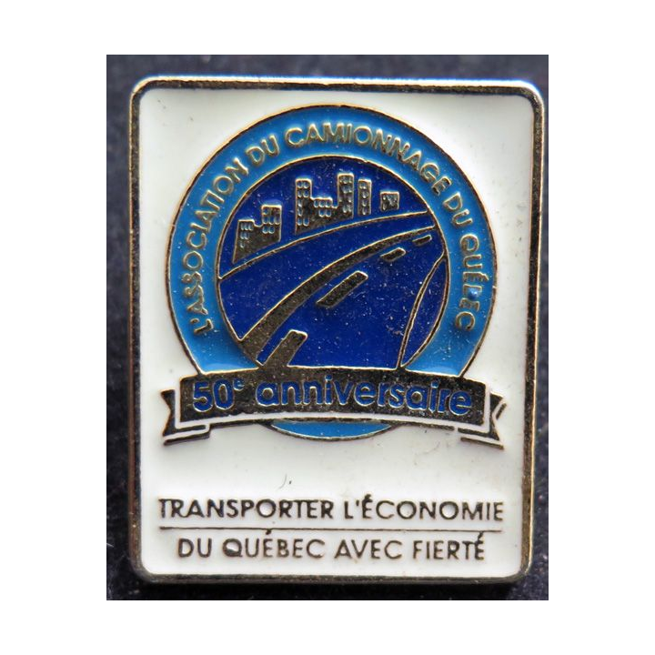 Pin's de l'association du camionnage du Québec 3 x 2,5 cm