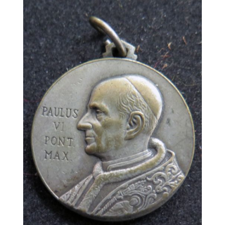 VATICAN : médaille argentée du Pape Paulus VI Pont Max