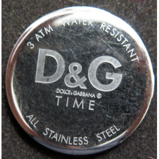 Boitier arrière de montre D & G Dolce & Gabbiana 