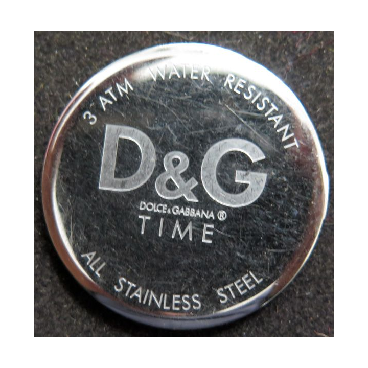 Boitier arrière de montre D & G Dolce & Gabbiana 