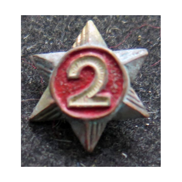 insigne étoile d'ancienneté scout 2 ans 2 attaches au dos