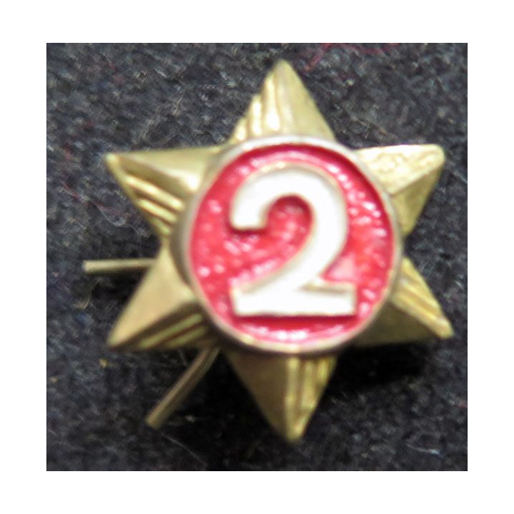 insigne étoile d'ancienneté scout 2 ans 2 attaches au dos