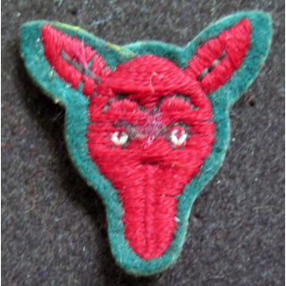 insigne scout tissu loup rouge