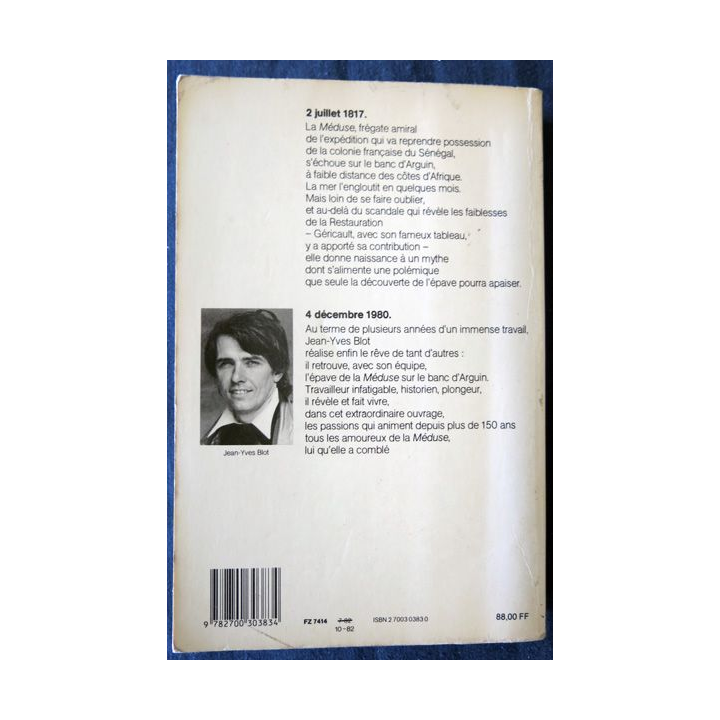La Méduse de Jean-Yves Blot aux Editions Arthaud