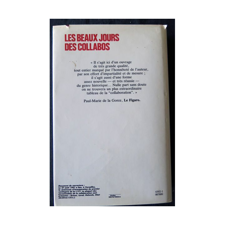 Les beaux jours des collabos de Henri Amouroux aux Editions France Loisirs
