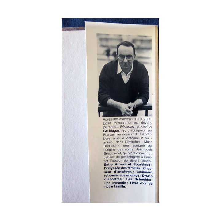 Les noms de famille et leur secrets de Jean-Louis Beaucarnot aux Editions France Loisirs