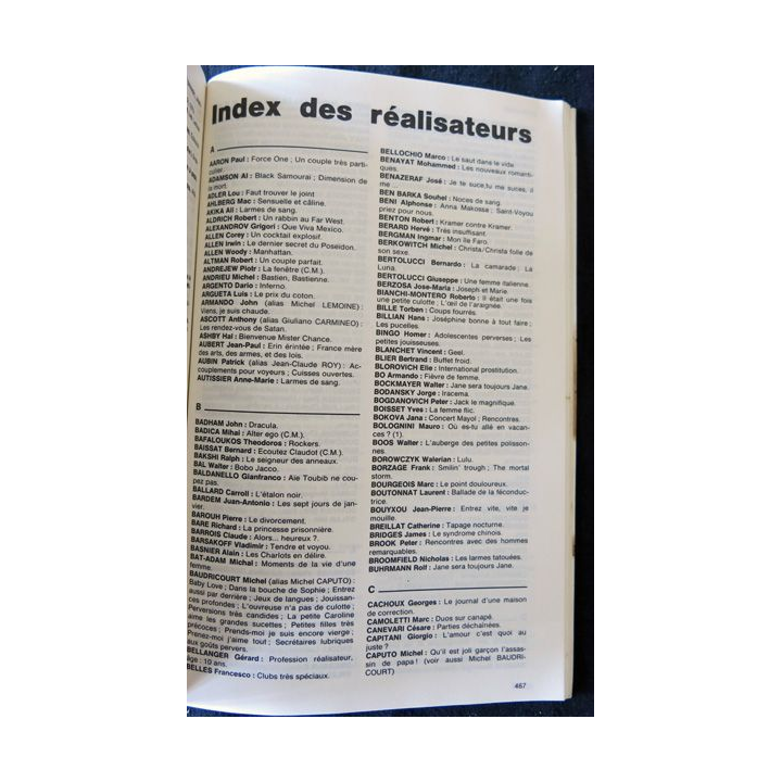 La revue du cinéma Hors Série XXIV, La saison cinématographique 80 UFOLEIS