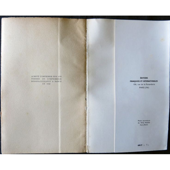 La gloire est leur salaire 1958 de Bertrand de Castelbajac aux Editions Françaises et Internationales