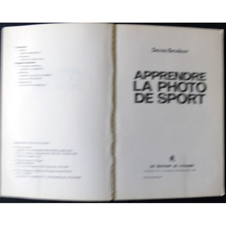 Apprendre la photo de sport de Denis Brodeur aux Editions de l'Homme - Montréal