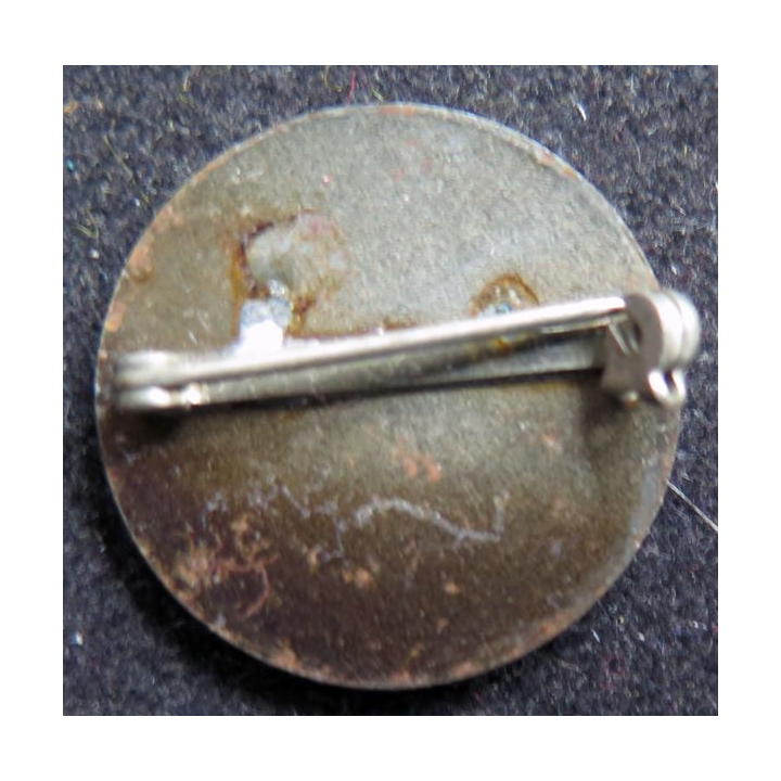 broche métallique I Love Paimpart 2,5 cm de diamètre