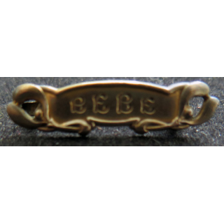 broche métallique Bébé 3,7 cm