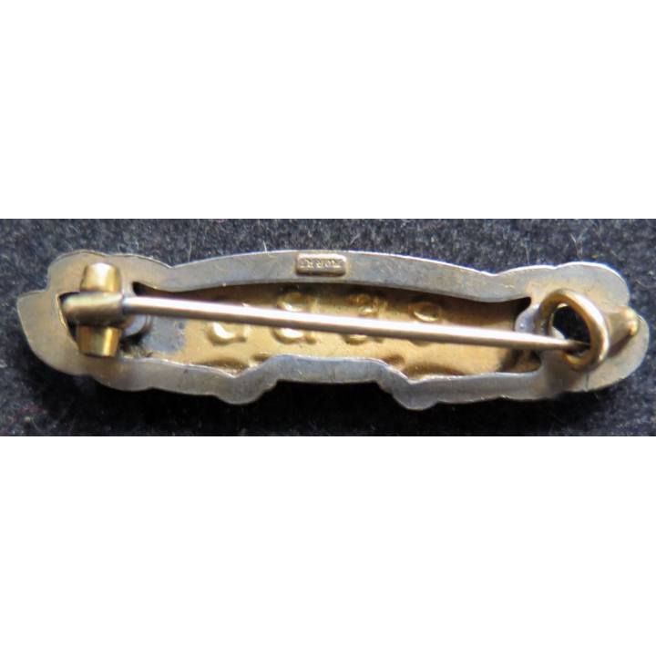 broche métallique Bébé 3,7 cm