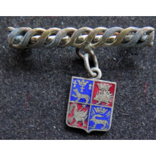 broche métallique du Blason des Châteaux de la Loire