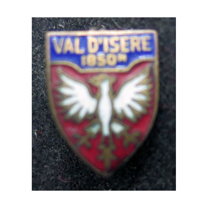 Insigne réduction boutonnière émaillé du Val d'Isère 1850 m