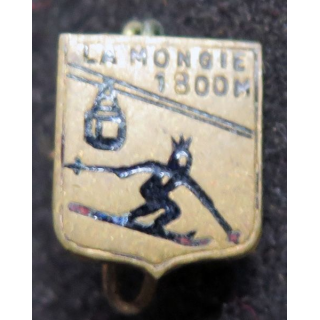 Insigne réduction boutonnière émaillé de la Mongie 1800 m