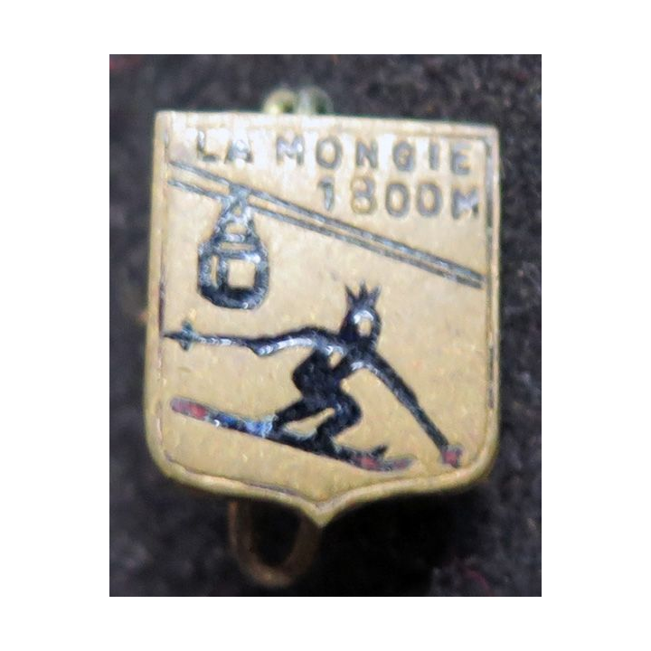 Insigne réduction boutonnière émaillé de la Mongie 1800 m
