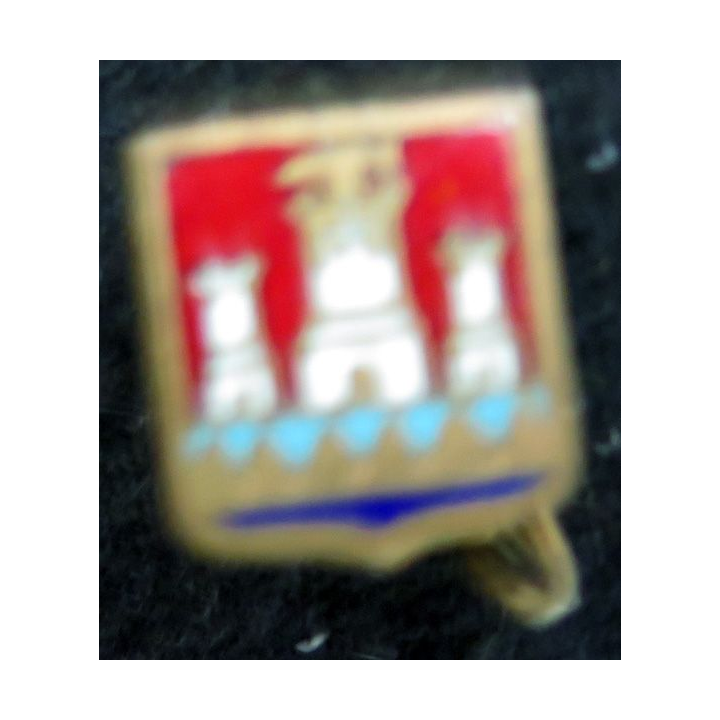 Blason émaillé de Lourdes 1 x 1,2 cm