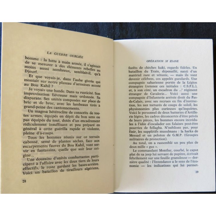 La guerre oubliée de Serge Groussard aux Editions Plon