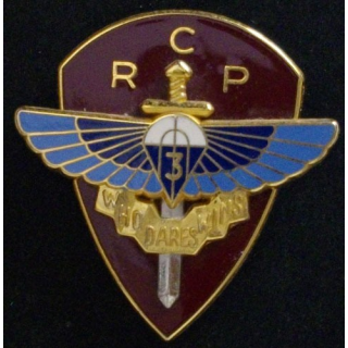 3°RCP : 3°RÉGIMENT DE CHASSEURS PARACHUTISTES