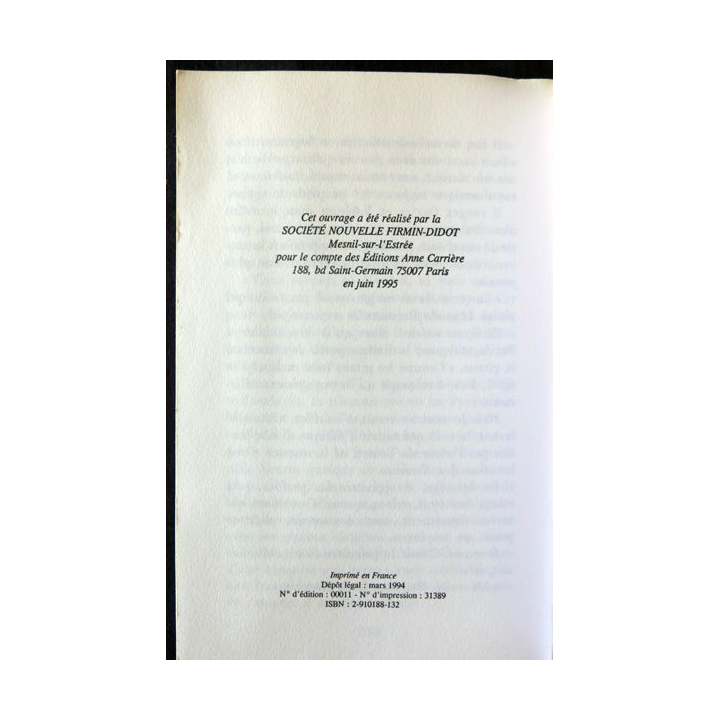 L'alchimiste (grand prix littéraire 1995 de Paulo Coelho aux Editions Anne Carrière