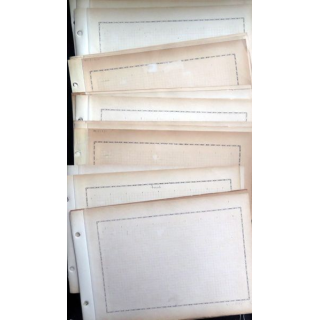 Plus de 50 feuilles dont 35 neuves 21 x 30 cm de vieux classeurs de timbres poste