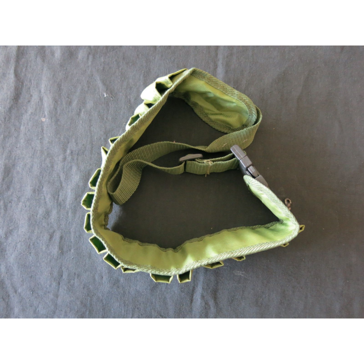 Cartouchière nylon kaki 20 emplacements pour cartouche calibre 12 ou 16