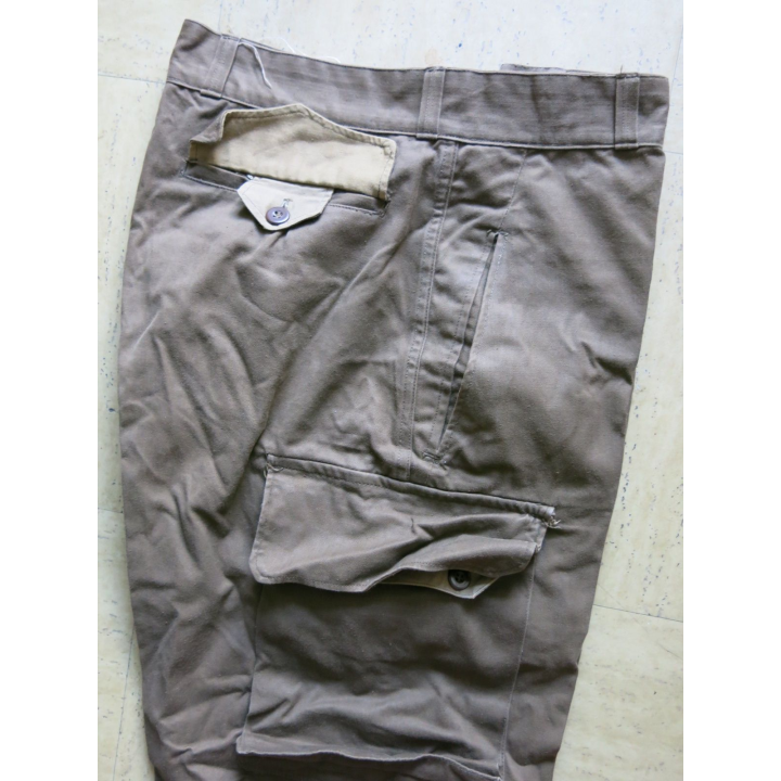 Pantalon de treillis Modèle 47 moutarde étiquette taille 23 TBE