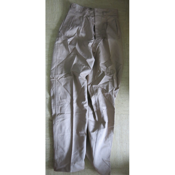 Pantalon toile épaisse beige après guerre Ets La Liniere de Cholet T 41 neuf
