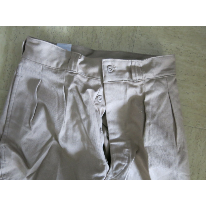 Pantalon toile épaisse beige après guerre Ets La Liniere de Cholet T 41 neuf