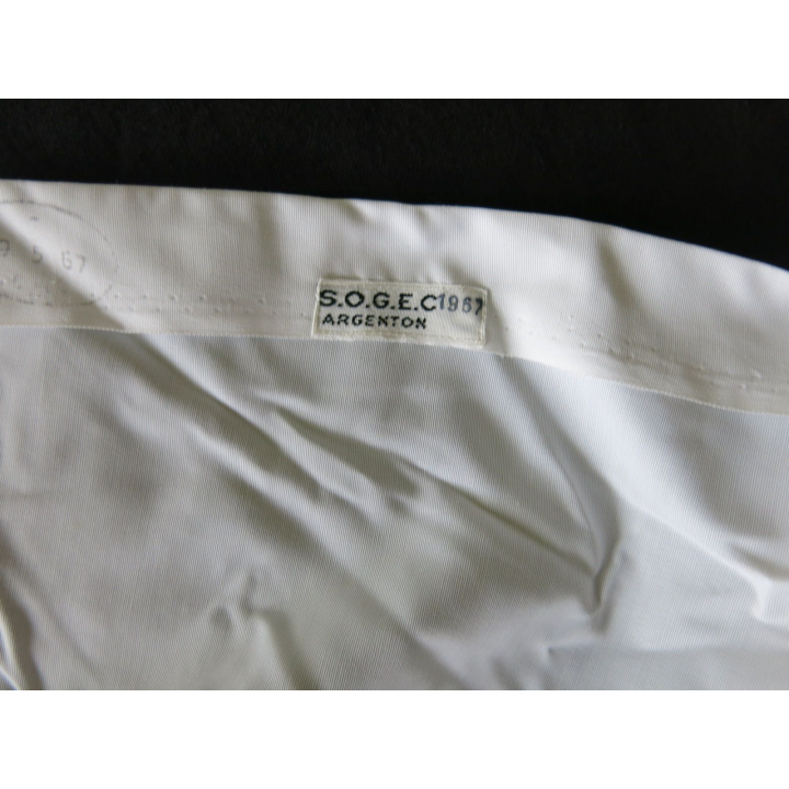 Chemise blanche cadre Armée française taille 37 GM TBE