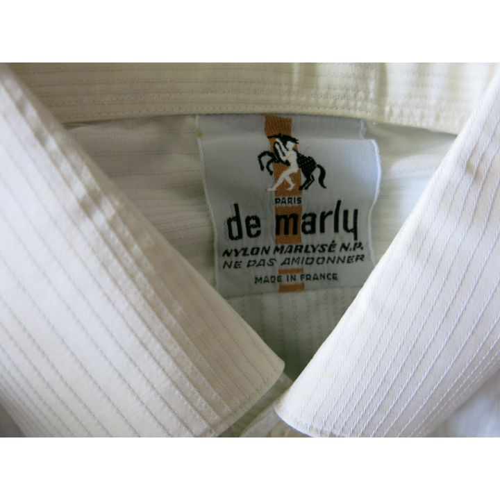 Chemise blanche avec trame nylon Ets D. Marly