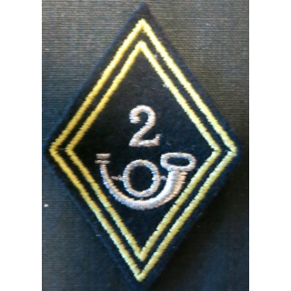 LOSANGE DE BRAS MODÈLE 45 : Modèle sous officiers 2° BCP puis GC  chasseurs à pied, porté ou mécanisé