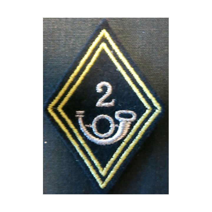LOSANGE DE BRAS MODÈLE 45 : Modèle sous officiers 2° BCP puis GC  chasseurs à pied, porté ou mécanisé