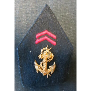 PATTE DE COL : modèle officiers infanterie coloniale ou TDM ancre canetille or