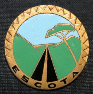 ESCOTA : Insigne métalique des personnels  (Autoroutes Esterel-Côte d'Azur)