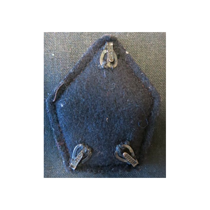 PATTE DE COL : officier d'état major en cannetille soutaches bleuess