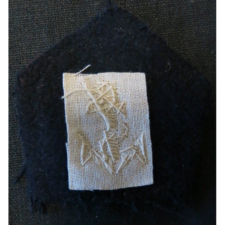 PATTE DE COL : PATTE DE COL : officier de la coloniale ou Troupe de Marine en cannetille