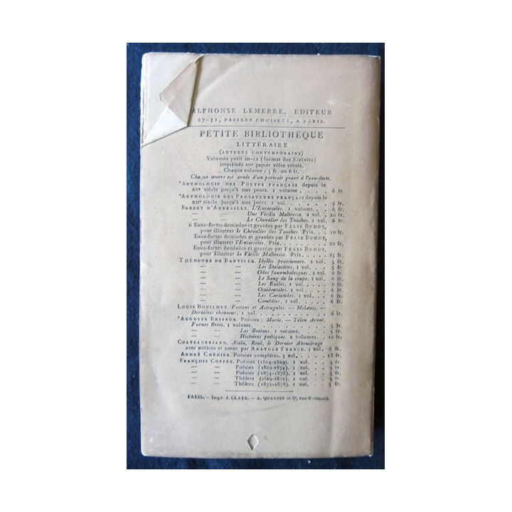 Œuvres poétiques de Victor de Laprade, Pernette le livre d'un père, Alphonse Lemerre Editeur MDCCCLXXXII