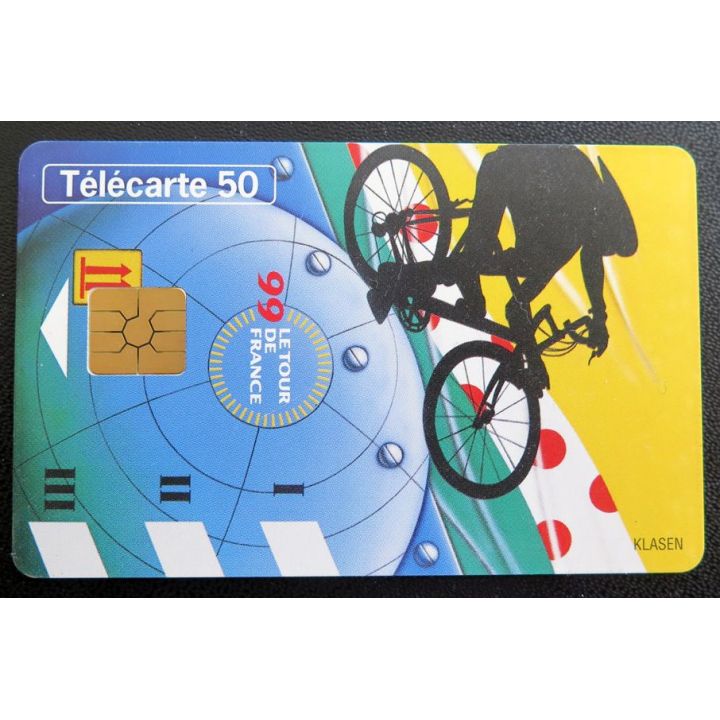 Carte téléphonique télécarte 50 Le Tour de France 1999