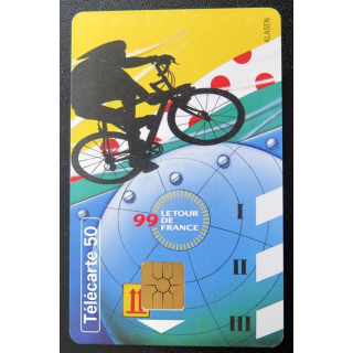 Carte téléphonique télécarte 50 Le Tour de France 1999