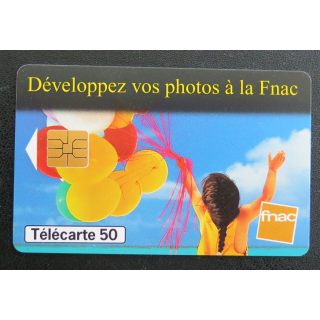 Carte téléphonique télécarte 50 Développez vos photos à la FNAC