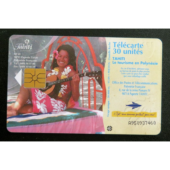 Carte téléphonique télécarte 30 Unités Polynésie Française Tahiti