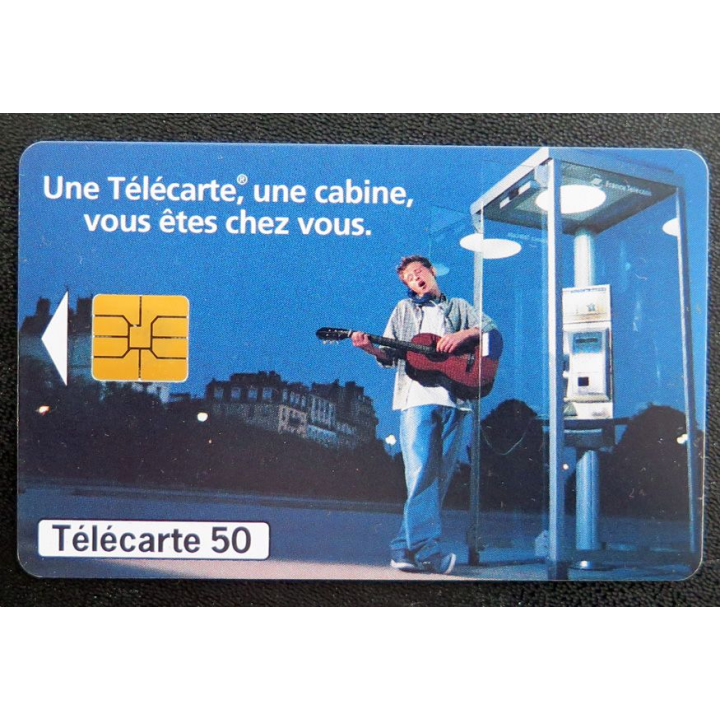 Carte téléphonique télécarte 50 Une télécarte une cabine vous êtes chez vous