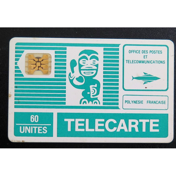 Carte téléphonique télécarte 60 Unités Polynésie Française Postes et Télécom