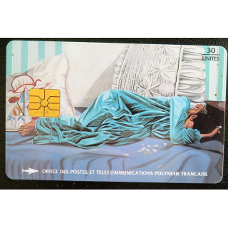 Carte téléphonique télécarte 60 Unités Polynésie Française Postes et Télécom